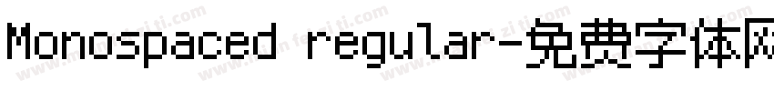 Monospaced regular字体转换